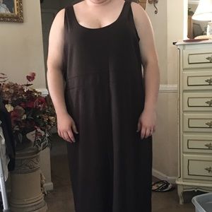 Brown maxi jumper dresz